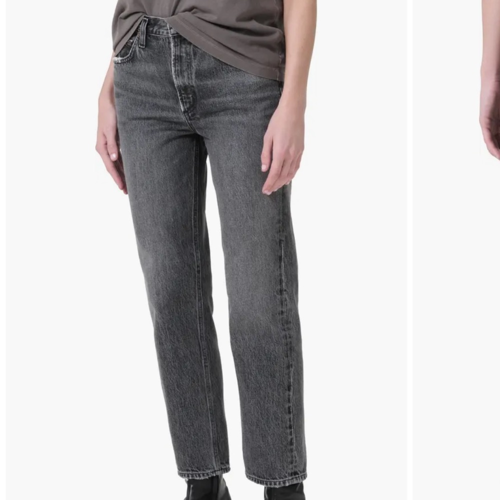 AGOLDE Valen High Waist Ankle Straight Leg Jeans